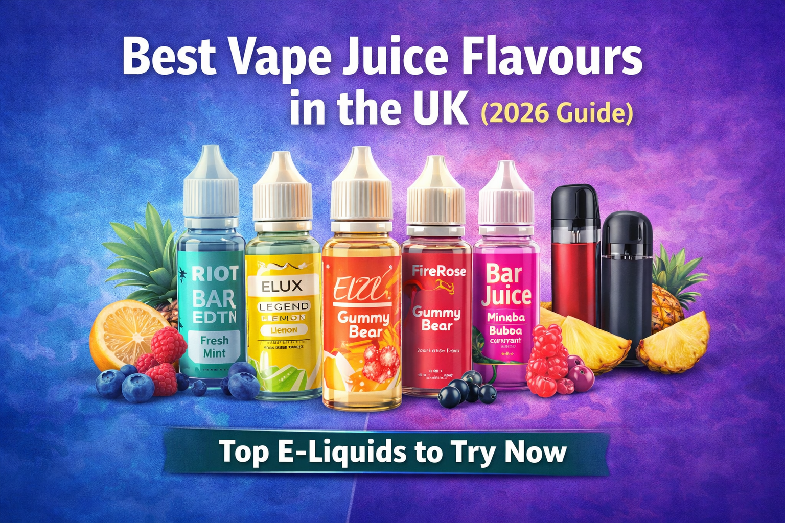 The Best e-liquid Brands and Flavours UK 2026.