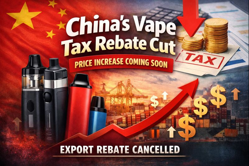 China's Vape Tax Rebate Cut: What It Means for Prices Worldwide — Rhythm N  Vape