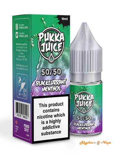 Blackcurrant Menthol E-Liquid By Pukka Juice 50/50 3Mg