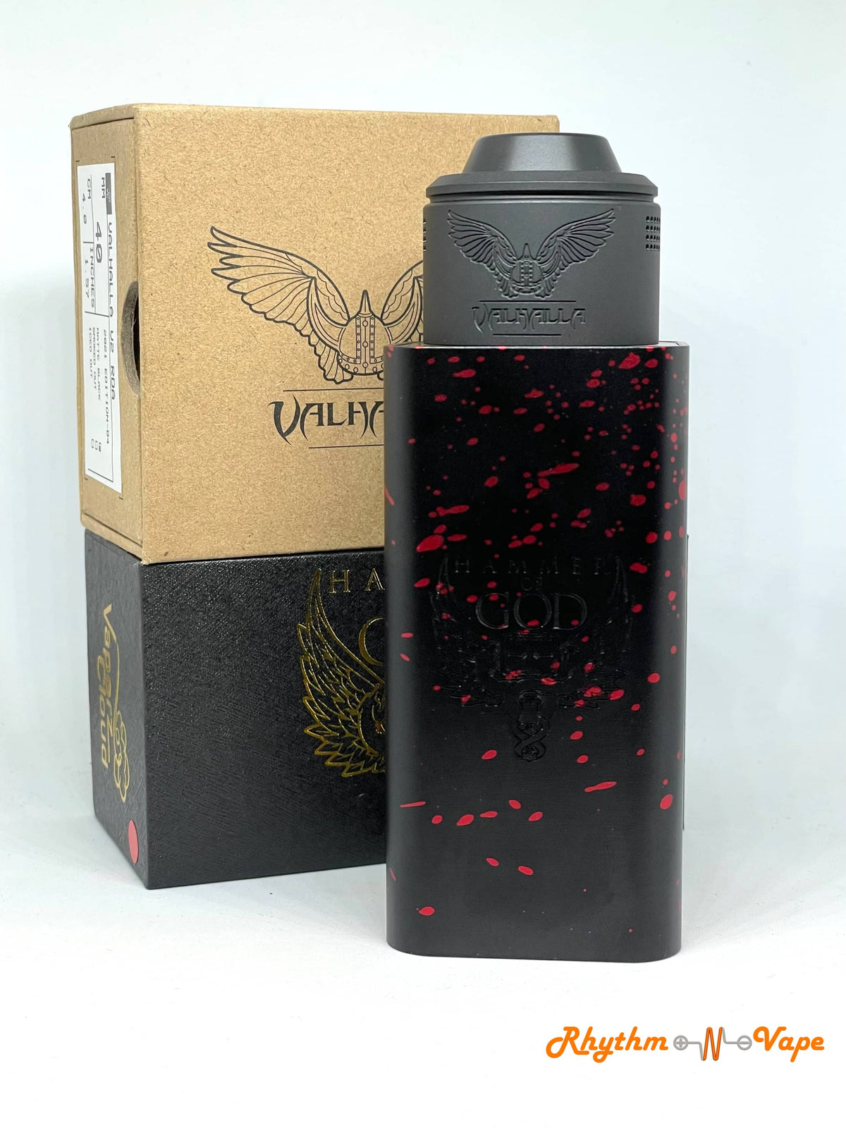 hammer of god vape Hammer Of God XL by Vaperz Cloud Blood Splatter and Valhalla V2 Bundle —  Rhythm N Vape