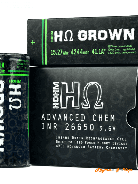 H Grown 26650 Battery By Hohm Tech