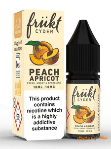 Peach Apricot Frükt Cyder Nicotine Salts.