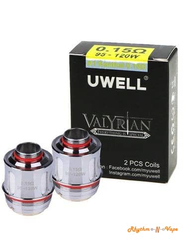 Uwell Valyrian 1 Tank Replacement Coils 0.15 Reg 95-110W