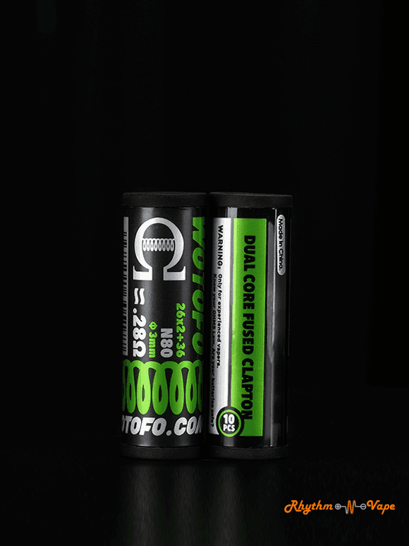 Wotofo Pre Made (Rebuildable Coils) 0.28 Dual Core Fused Clapton Rebuildeable Coils